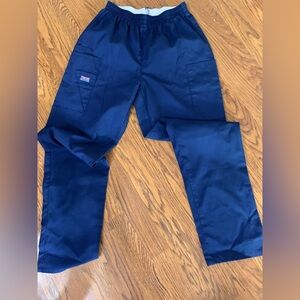 Navy Blue Scrub Pants with Cargo Pocket